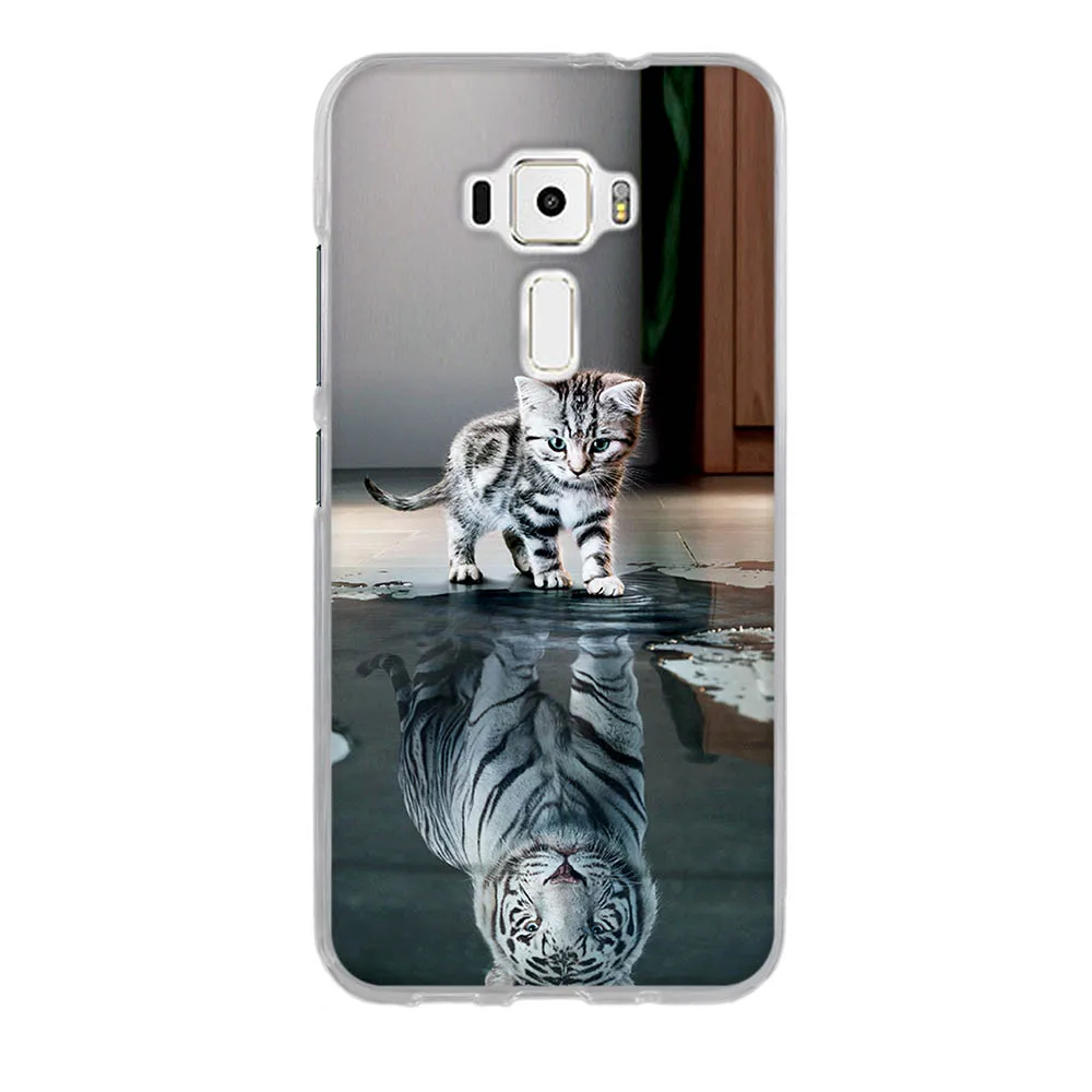 3D окрашенный чехол для Asus Zenfone 3 ZE520KL 5 2 &quotзадняя крышка Мягкий силиконовый