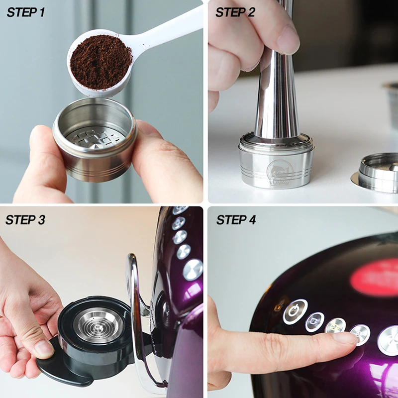 Многоразовые кофейные капсулы для TCHIBO Cafissimo многоразовые с фильтром Кисть