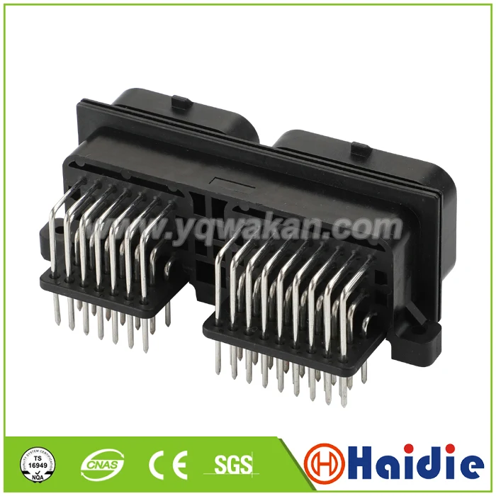 

1set auto 60pin Male PCB plug 26pin add 34pin ECU cable wiring harness connector 6437288-3