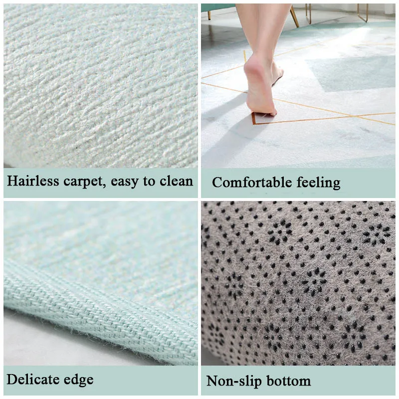 

Nordic Marble Carpet Living Room Home Kids Play Tent Area Rugs Home Bedroom Carpet Decorative Coffee Table Floor Mats