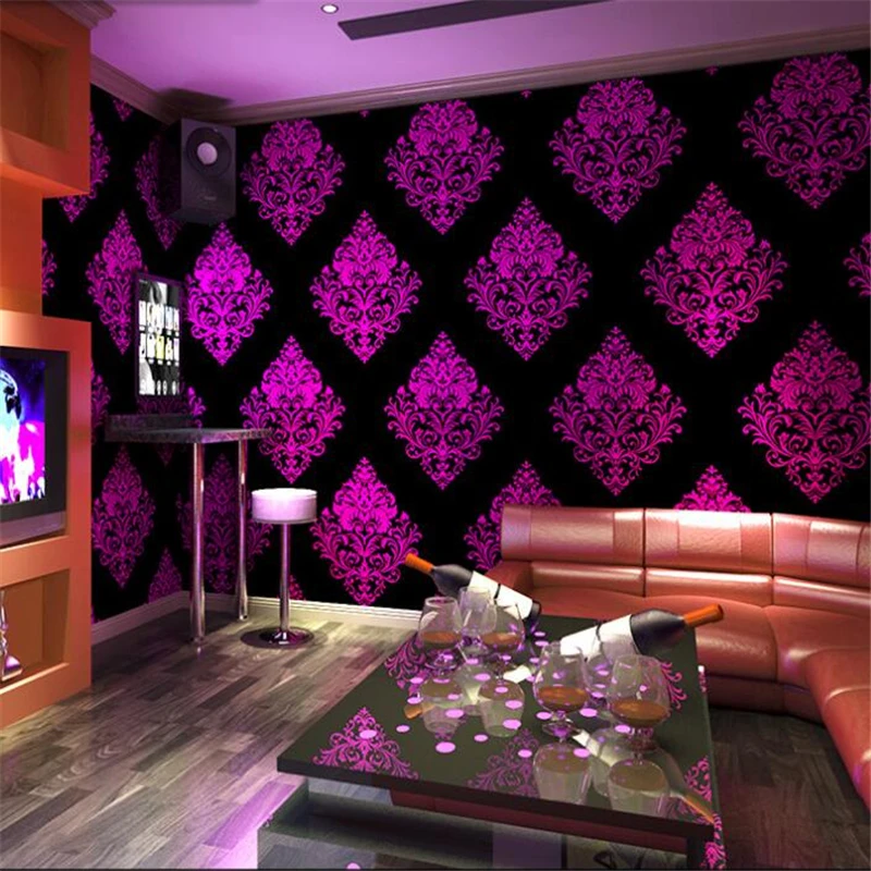 Beibehang высокого класса k tv song hall flash обои 3d светоотражающие специальный бар тема