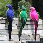 Искусственные разноцветные попугаи, 25 см