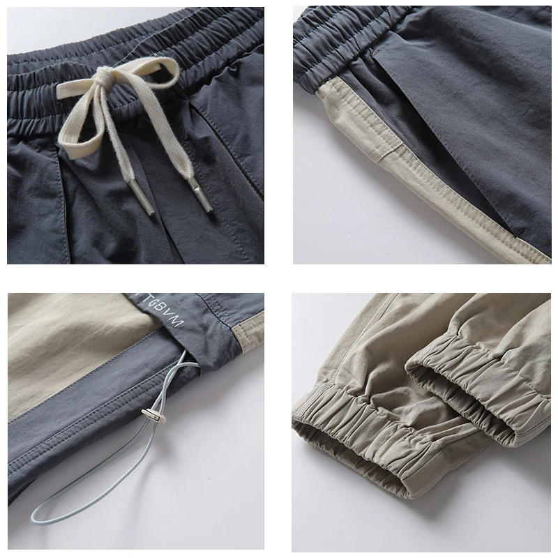 

Mens Streetwear Beam Foot Cargo Pants Jogger Leisure Sports Trousers Men Fashion Pocket New Hot Hip Hop Men Pants