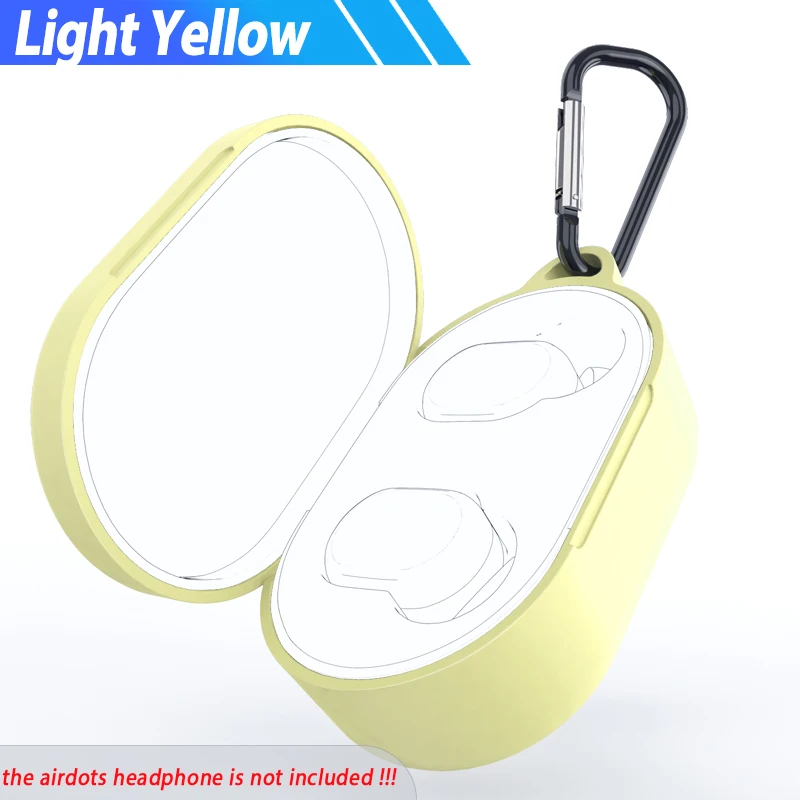 Yellow Защитный чехол для Xiaomi mi Airdots Red mi Airdots Air Dots чехол силиконовый чехол s Box Funda чехол Airdot Air dot защита - Цвет: Yellow