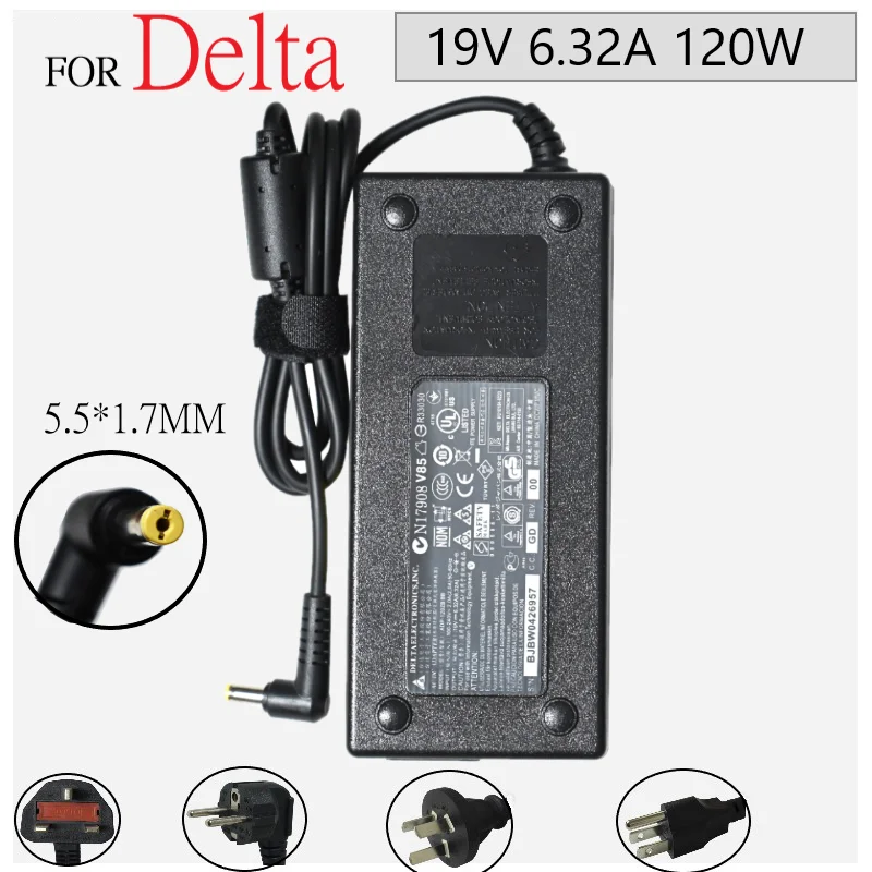 

19V 6.32A 120W Laptop AC Adapter charger for Acer Aspire V3-771G V3-772G 7745G A120A003L A11-120P1A PA-1121-16 Power Supply