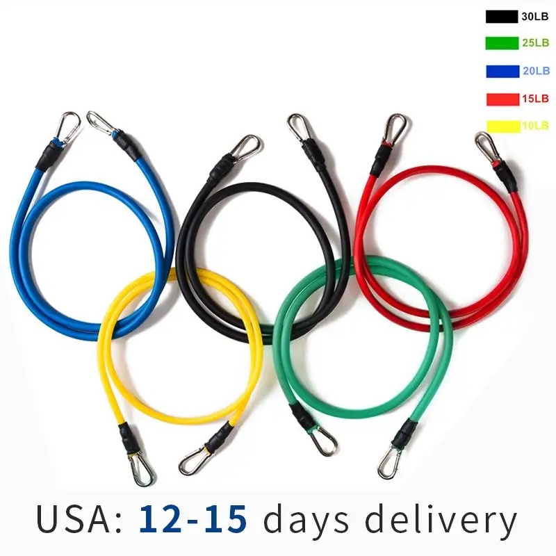 17Pcs/Set Latex Resistance Bands Gym door резинки для фитнеса Fitness spain gym equipment for home workout | Спорт и