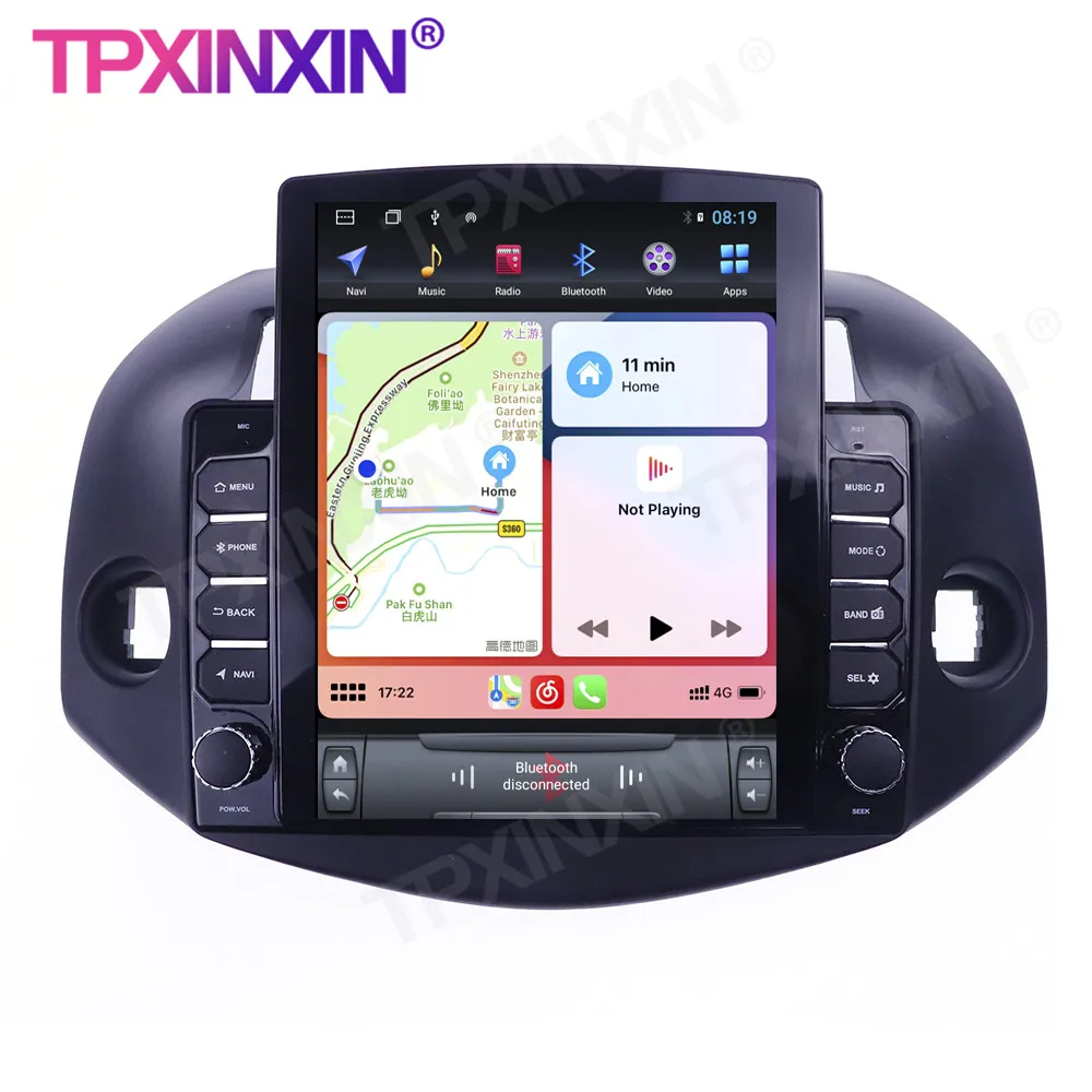 저렴한 도요타 RAV4 2005-2013 무선 Carplay 6G + 128G 안 드 로이드 10.0 GPS 자동차 멀티미디어 플레이어 Headunit 오디오 라디오 탐색 테이프