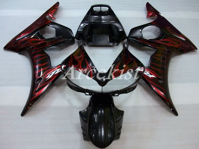 

New ABS Whole Motorcycle Fairings Kits Fit for YZF-R6 r6 2003 2004 2005 03 04 05 Custom Free Red Flame