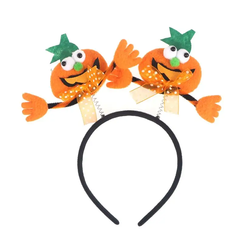 Детская тыква для девочек с зеленым листом светодиодный светильник на Хэллоуин