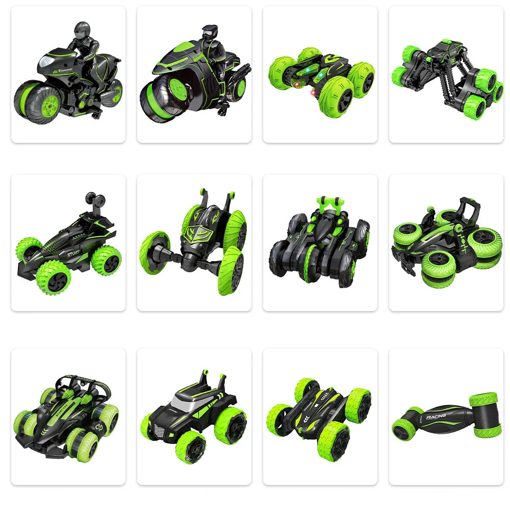 Машинка для трюков на радиоуправлении вращающаяся машинка 2 4