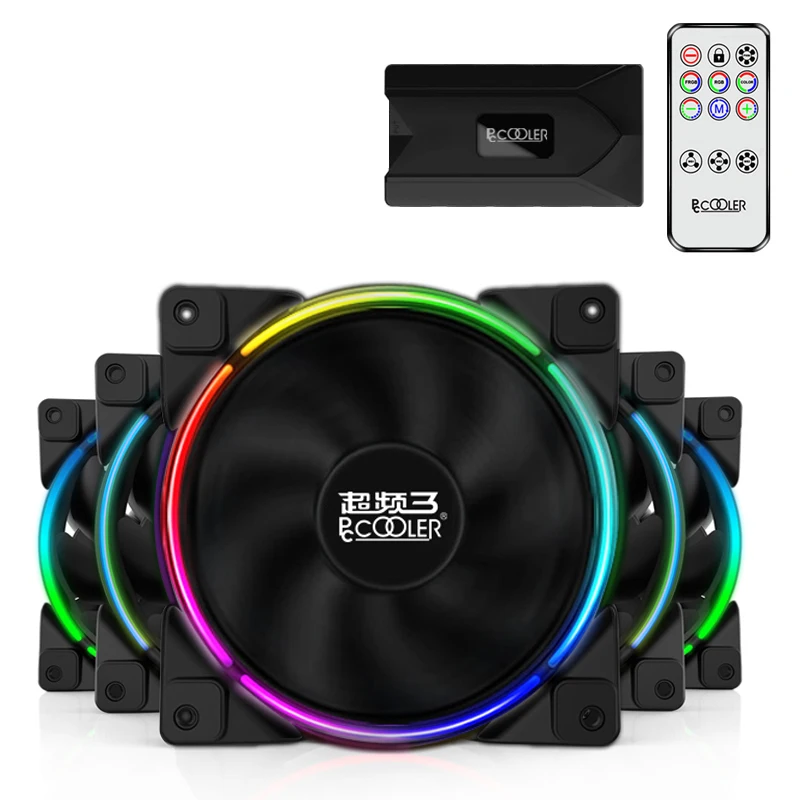 Кулер для ПК 12 см/120 мм 5 в 1 RGB В и ARGB 4 контакта ШИМ тихий адресуемый вентилятор