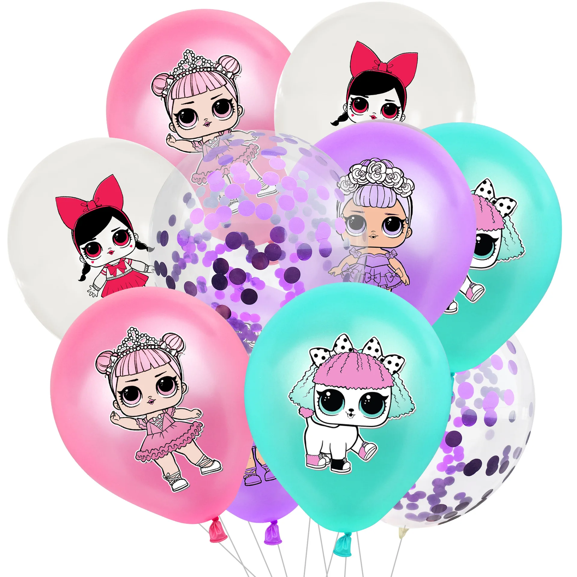 

30pcs/set original LOL surprise dolls Latex Balloon Set LOL Balloon Children's Birthday Party Decoration supplies birthday gifts