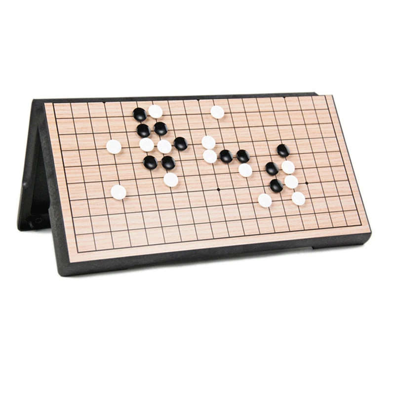 Juego de ajedrez magnético Go para niños, tablero de ajedrez plegable, regalo de Navidad, Weiqi, 19, 361 unids/set, G01