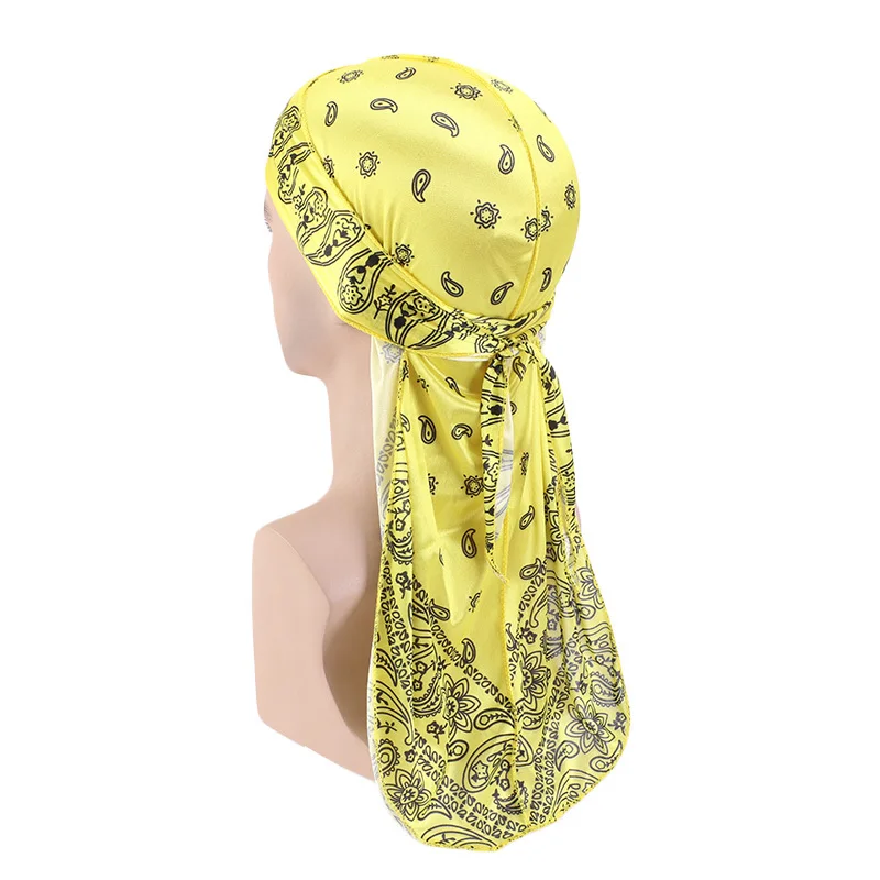

Модная шапочка для волос для сна Amoeba Pirate Durag химиотерапия утолщенный эластичный головной платок головной убор шелковая шапочка с принтом