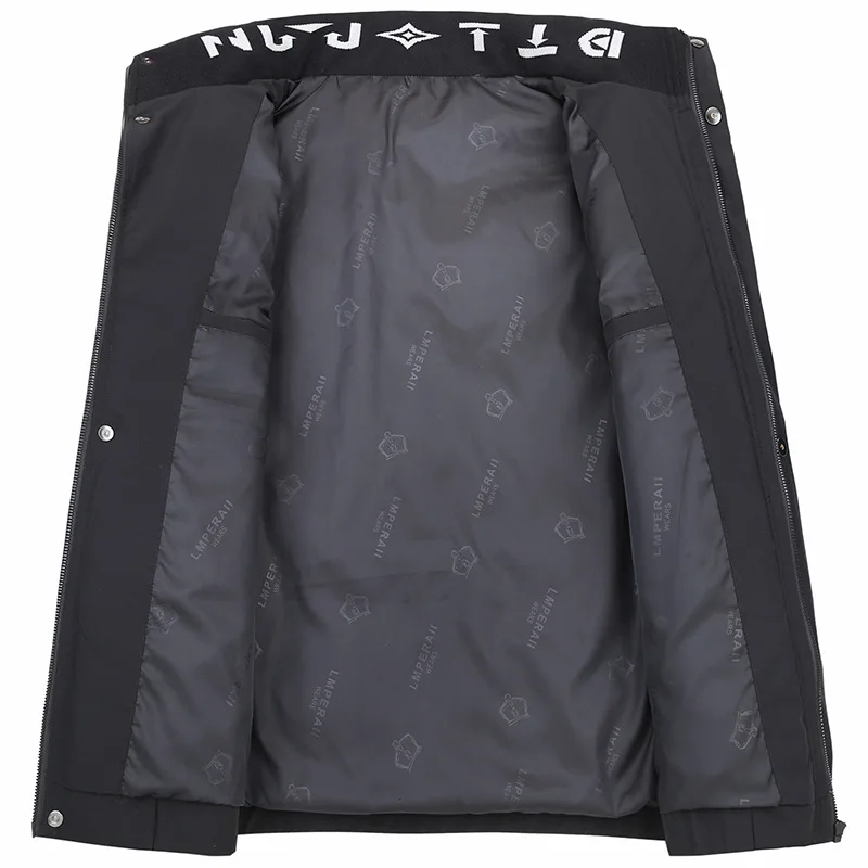 

Winter new men's fattening plus size fashion casual stand collar cotton padded jacket