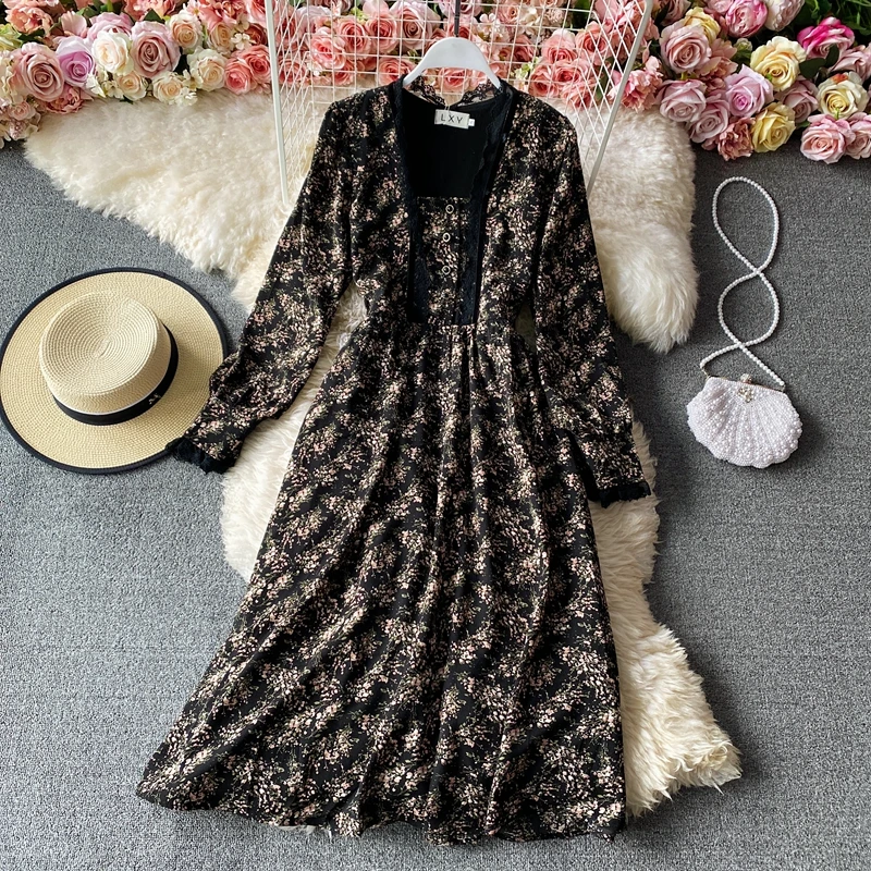 

2020 new fashion women's clothing Full Print dresses for women dress