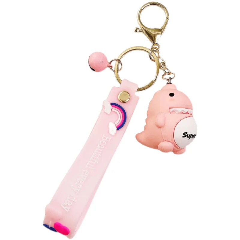 

Cartoon cute little dinosaur key chain girl bag pendant girl heart girlfriend key chain couple car accessories