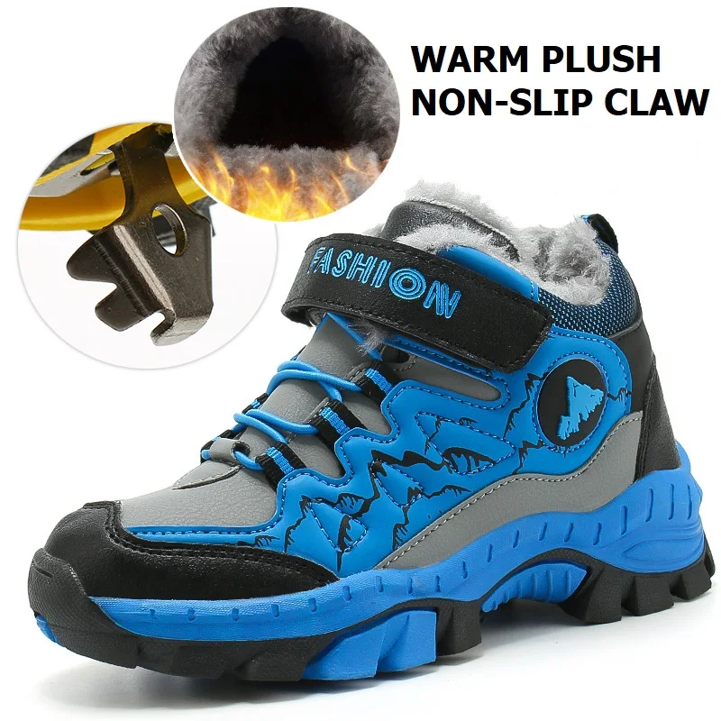 Детские зимние ботинки зимняя новая уличная обувь для мальчиков 2019 детские