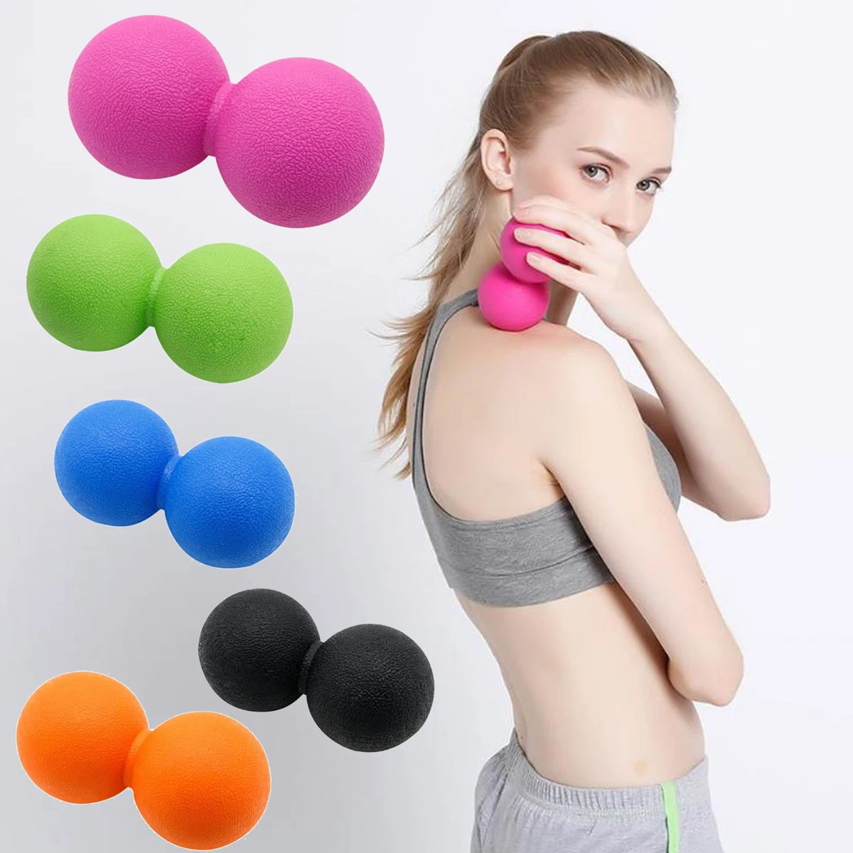 Арахисовый двойной мяч для Лакросса мобильный Массажный мячи с триггерами