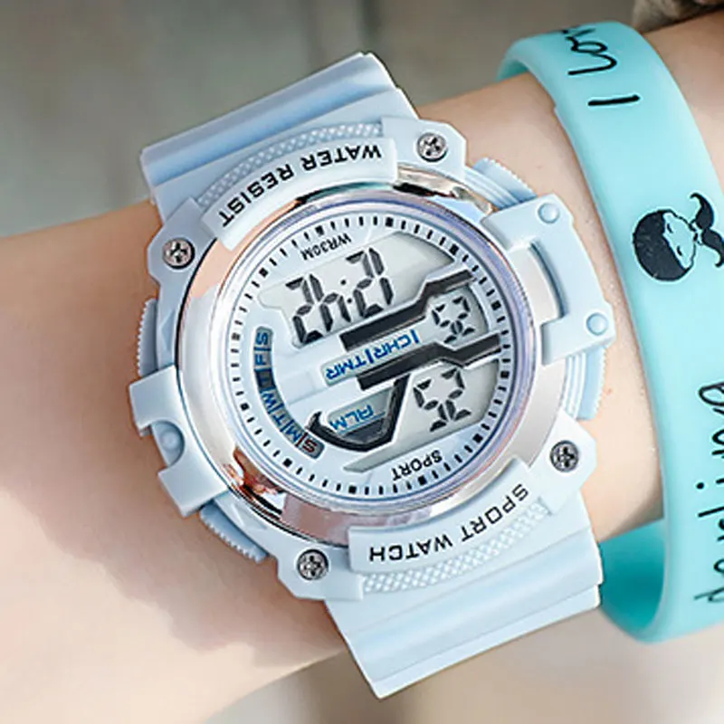 

Multi-function Trend Electronic WomenS Watches Fashion Sports Waterproof Luminous Sports Digital Wristwatches