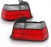 sulinso 4 door coupe replacement brake tail lights redsmoke set for 92 98 bmw 3 series e36 passenger and driver side