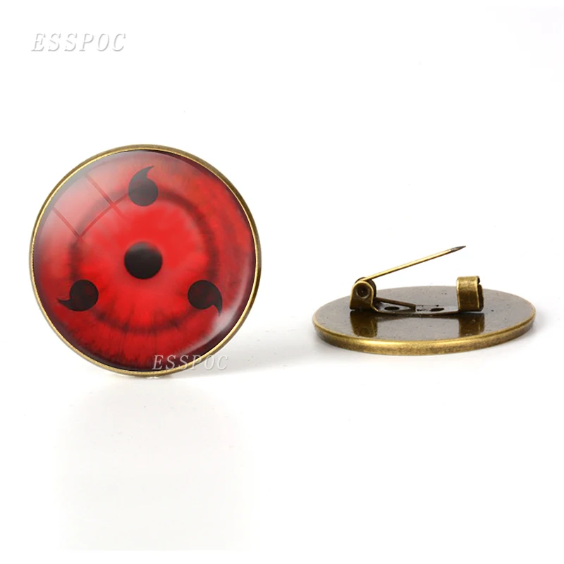 Аниме Sharingan значок глаз мультфильм брошь стеклянный кабошон купол ювелирные