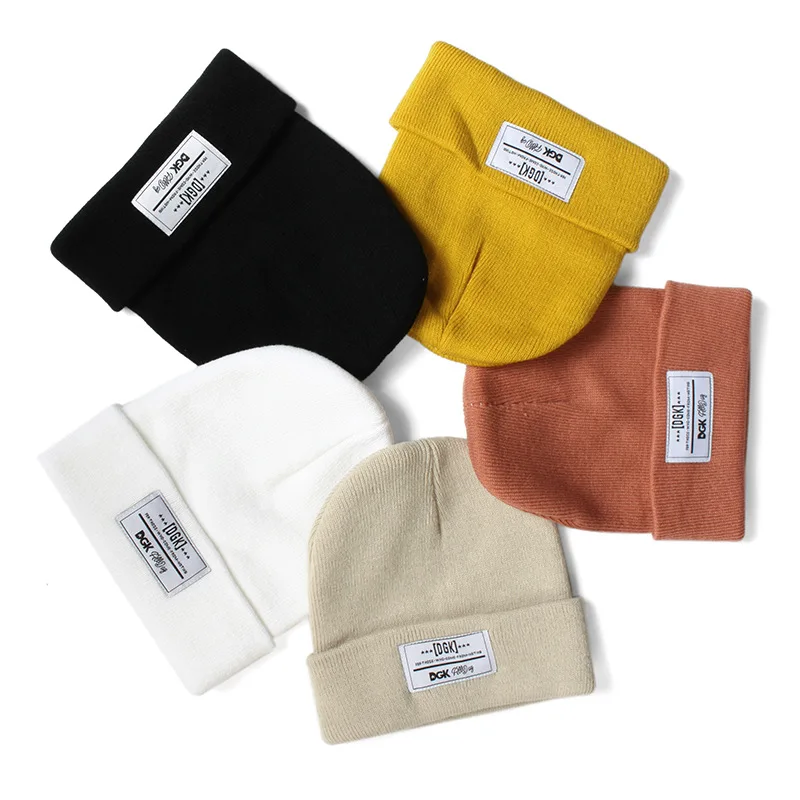 

2021 Male Female TRAVIS SCOTT New Ski Warm Autumn Winter Pullover Knitted Hat Men Women DGK Letter Cap Elasticity Beanie Z38