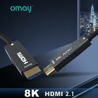 hdmi compatible cable 8k 2 1 video optical fiber hdr 120hz 3d for hd tv splitter switcher xbox 1m 50m