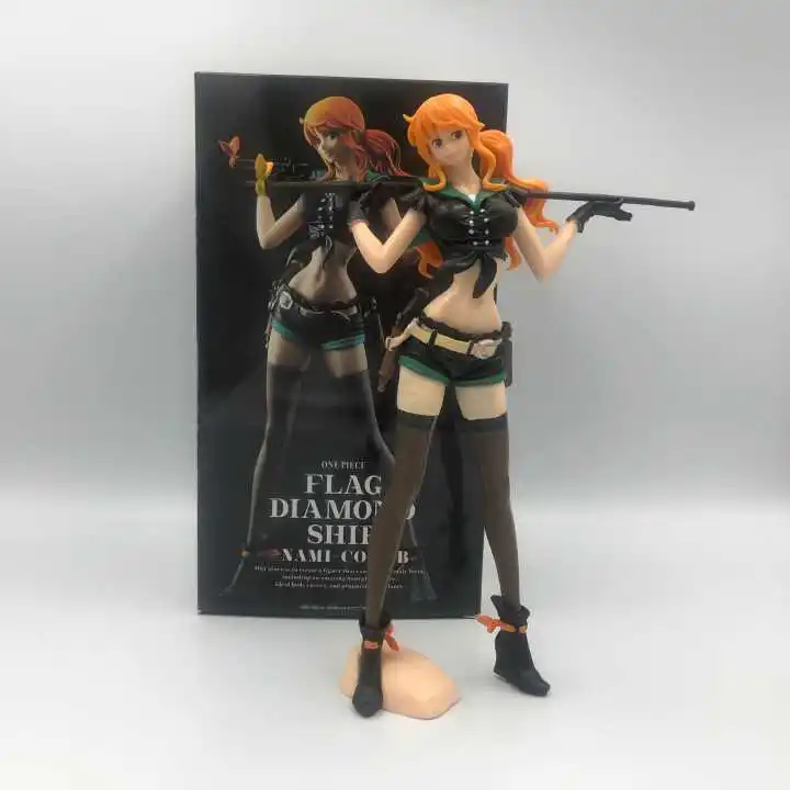 boxed Аниме one piece флажок "Бриллиант" корабль нами Код: B ПВХ фигурка игрушка Коллекционная модель - Цвет: boxed