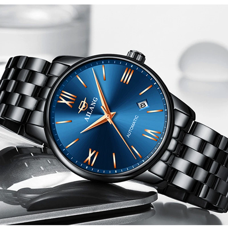 AILANG Fashion Business Mens Watches Top Brand Luxury Waterproof Clock Male Steel Strap Casual Watch Men Sports Wrist Watch 2603 enlarge