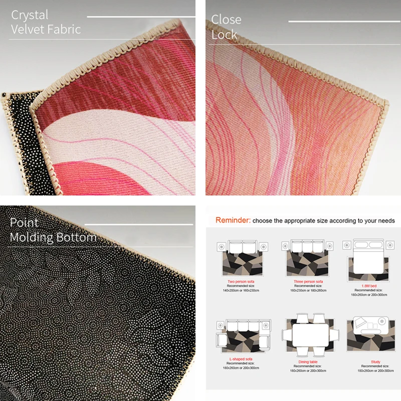 

Children's fun Carpet Kids Room Decoration Hand Woven Cotton Linen Carpet Rug Bedside Lovely Floor Mat for Living Room Bedroom