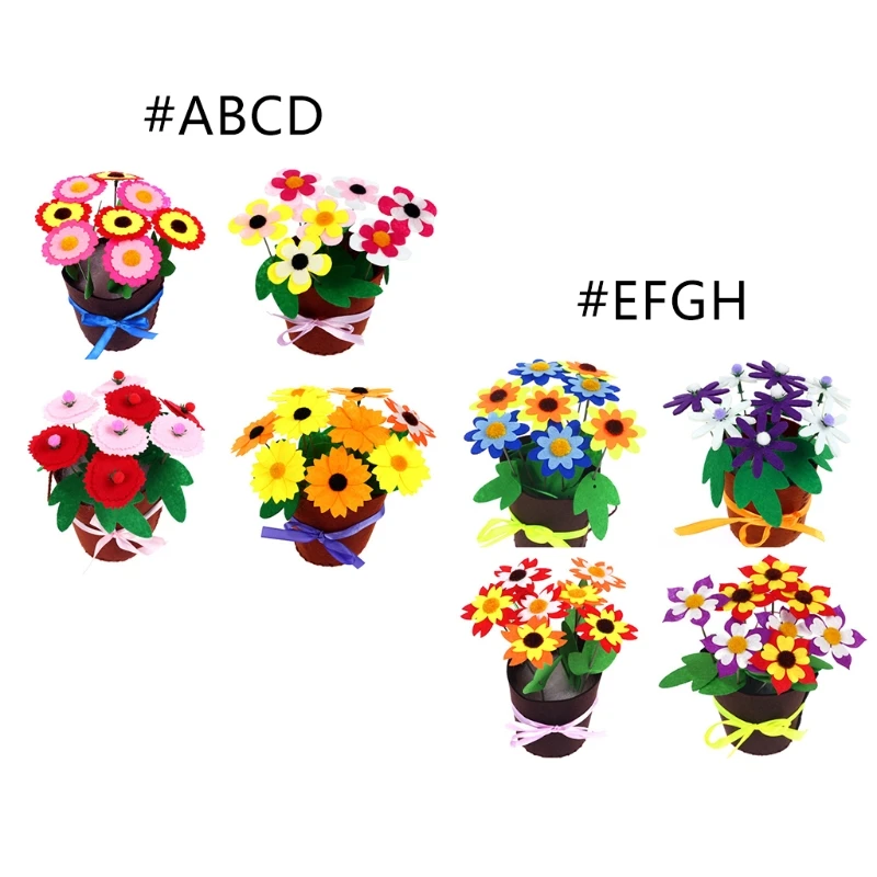 

4 упаковки, детский набор для шитья в горшке