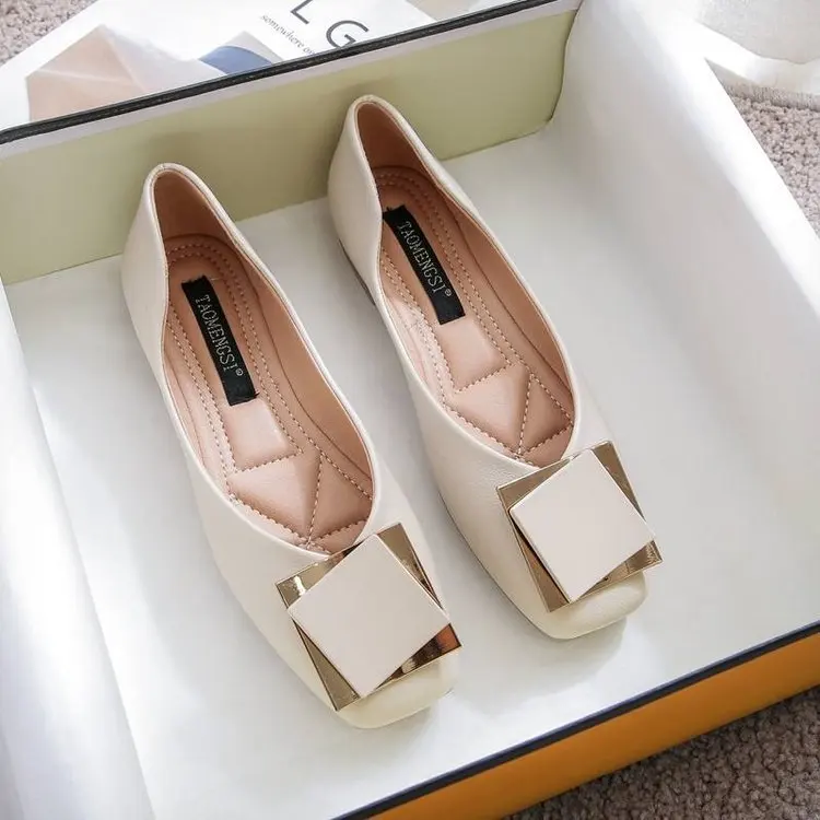 

Moccasin Shoes Casual Female Sneakers Square Toe Shallow Mouth Slip-on Dress Flats Women Moccasins Slip On Grandma Boat New