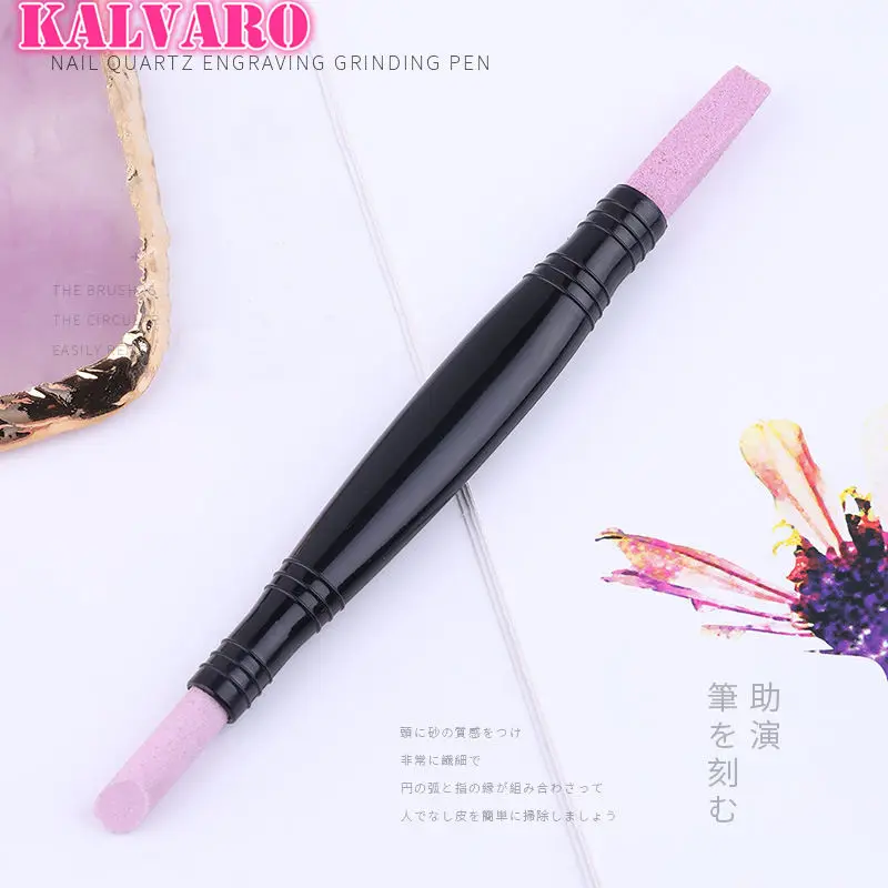 1 шт. для маникюра инструменты фиолетовый двухголовый кварцевый инструмент