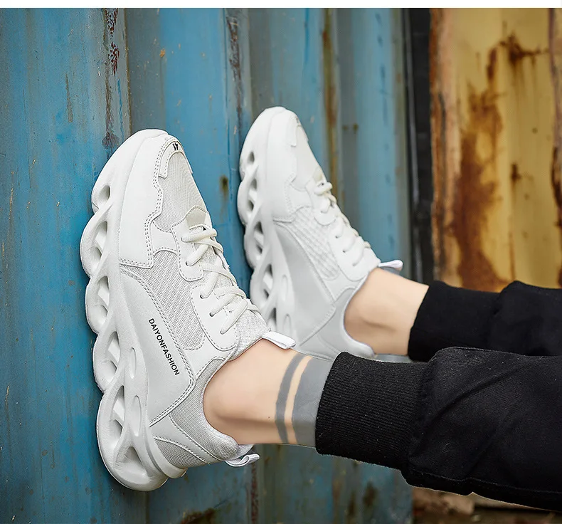 

Puimentiua Sneakers Mens Shoes Lace-Up Mesh Breathable Spring Autumn Chaussure Homme Hollow Out Male Trainers Zapatillas Hombre