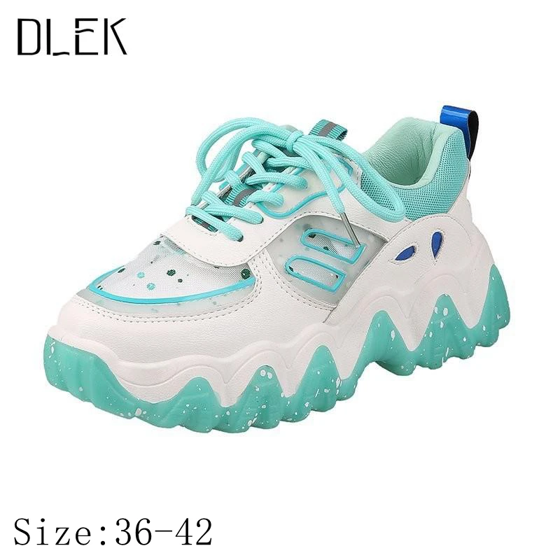 Женские кроссовки Dlek Dad на платформе Повседневная модная массивная обувь
