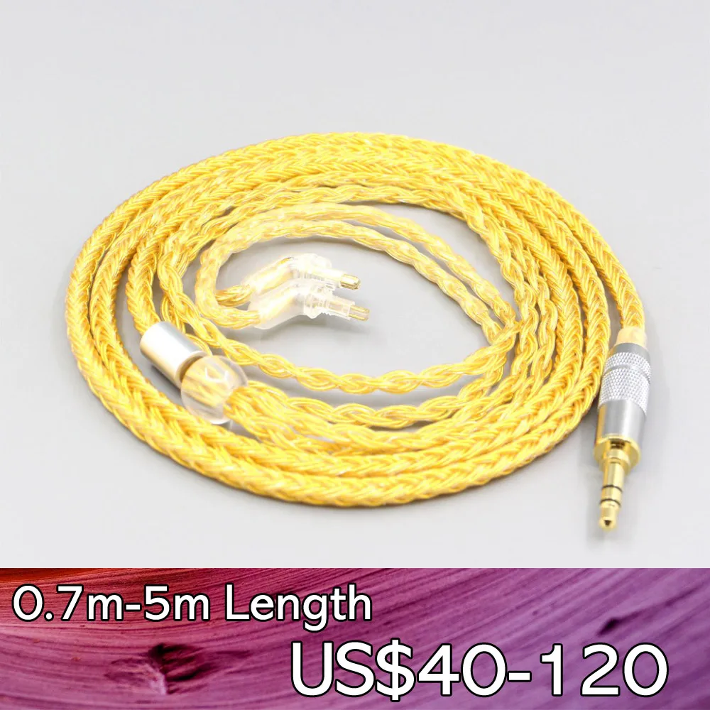 

LN007351 16 Core OCC позолоченный плетеный кабель для наушников для Sony MDR-EX1000 MDR-EX600 MDR-EX800 MDR-7550