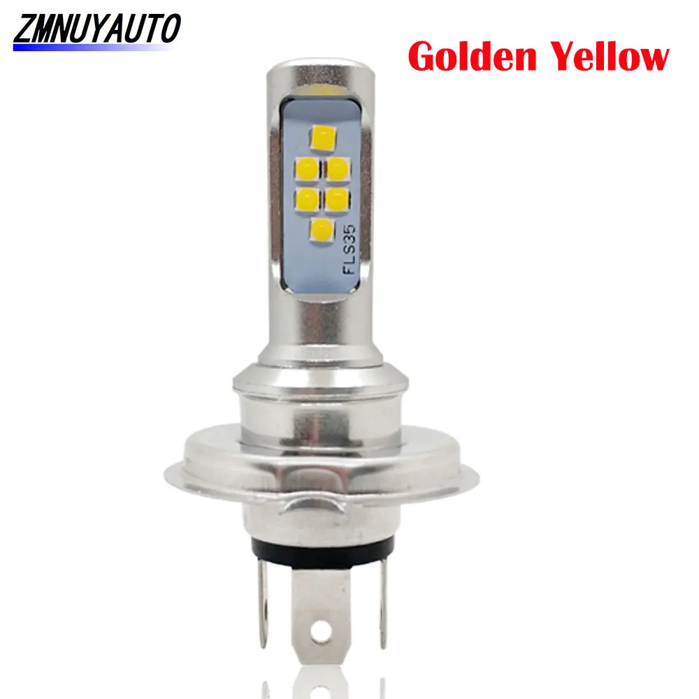 

H4 Led Moto HS1 Лампа 12V Hi-Lo Beam DRL Лампа ATV Светодиодные фары Лампы Скутер Противотуманные фары Для мотоцикла Белый Золотой Желтый Ледяной Бл