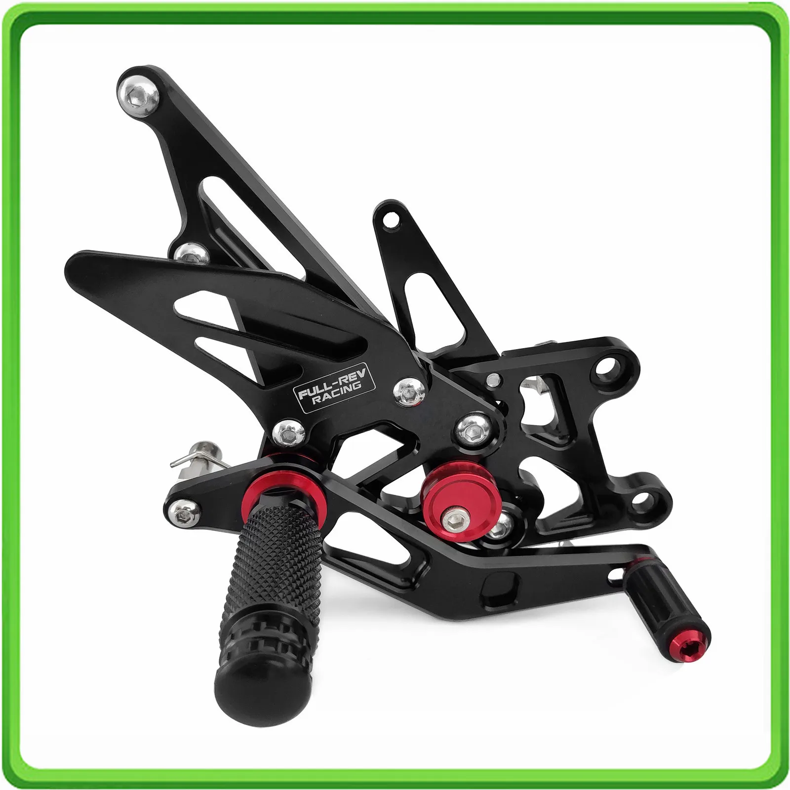 

Adjustable Rearsets rear set sets footrest foot rest pegs pedal for Honda CBR600RR CBR 600 RR ABS 2017 2018 2019 Black