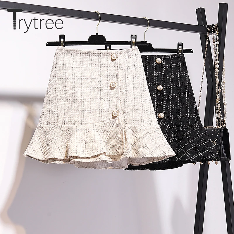 Trytree 2019 осенне зимний комплект из двух предметов повседневный вязаный белый топ с