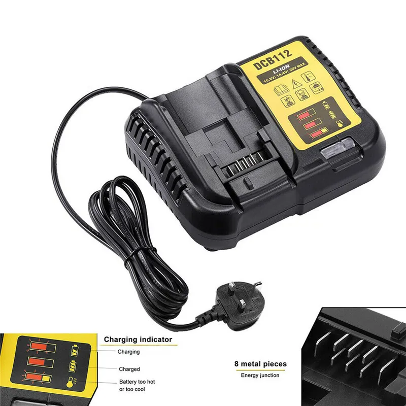 New Rapid Multi Battery Replacement Charger for Dewalt 10.8-18V XR Li-ion DCB112 Fast Lithium | Автомобили и мотоциклы