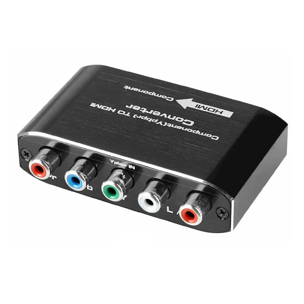 5 RCA компонентный к HDMI совместимый HDTV Аудио Видео выход конвертер волоконно