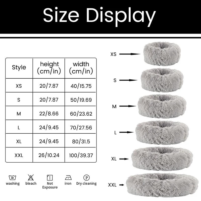 

Willstar Dog Bed Winter Warm Long Plush Sleeping Beds Soild Color Soft Pet Dogs Cat Mat Cushion Dropshipping