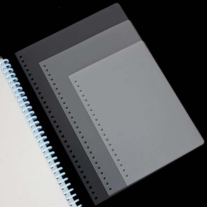 A4 Color Matte Binding Film PVC Plastic Cover Book Loose-leaf Transparent Paper Office School Supplies | Канцтовары для офиса и