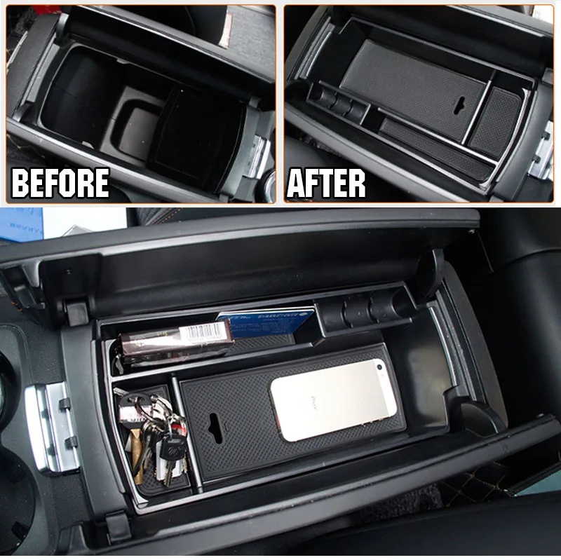 Cars Armrest Storage Box Tray Container Car Parts Accessories For PEUGEOT 3008 2017 2018 2019 2020 | Автомобили и мотоциклы