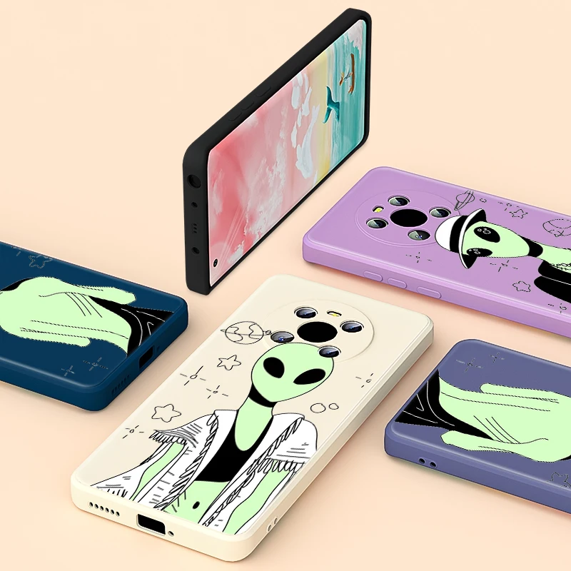 

Funny Alien Comics For Huawei Y5 Y6 Y7 Y9 Pro Prime 2019 Y7P 2020 Y5P Y6P Y7A Y9A Y9S Y6S Liquid Silicone TPU Phone Case