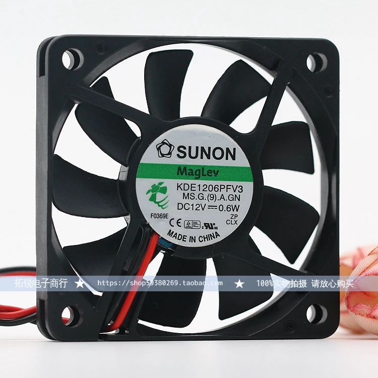 Оригинальный Sunon SUNON Kde1206pfv3 6010 0 6 Вт на магнитной подвеске ультра тонкий бесшумный