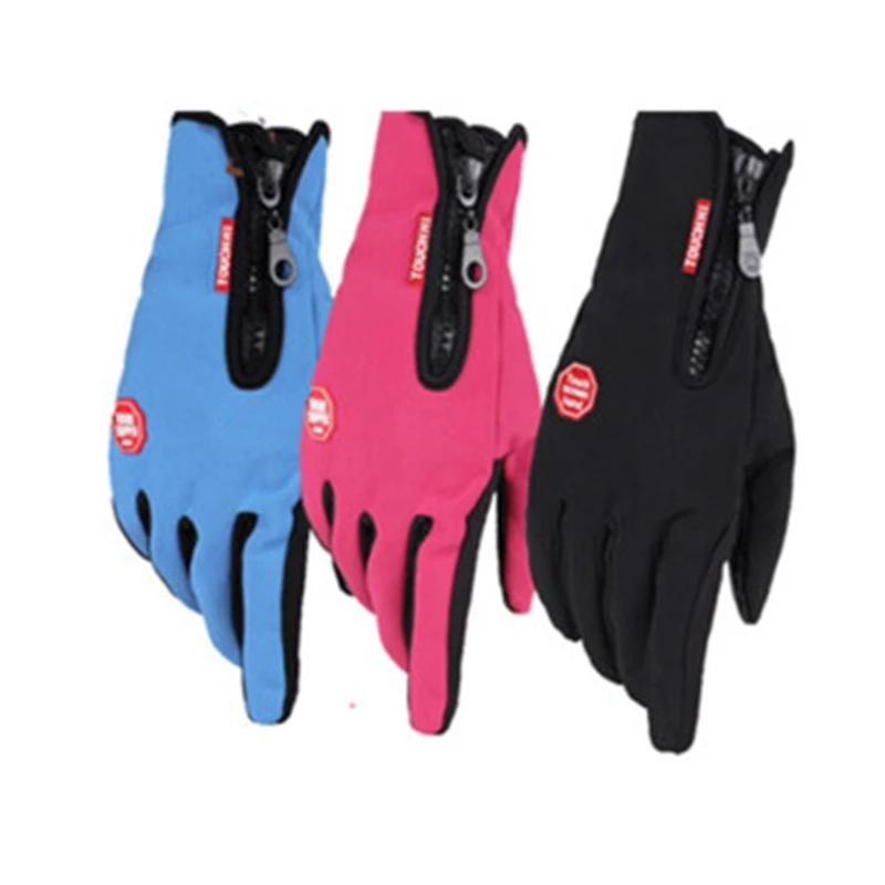 

Перчатки для сенсорных экранов унисекс, теплые зимние перчатки для велоспорта, велосипеда, лыжного спорта, кемпинга, пешего туризма, мотоци...