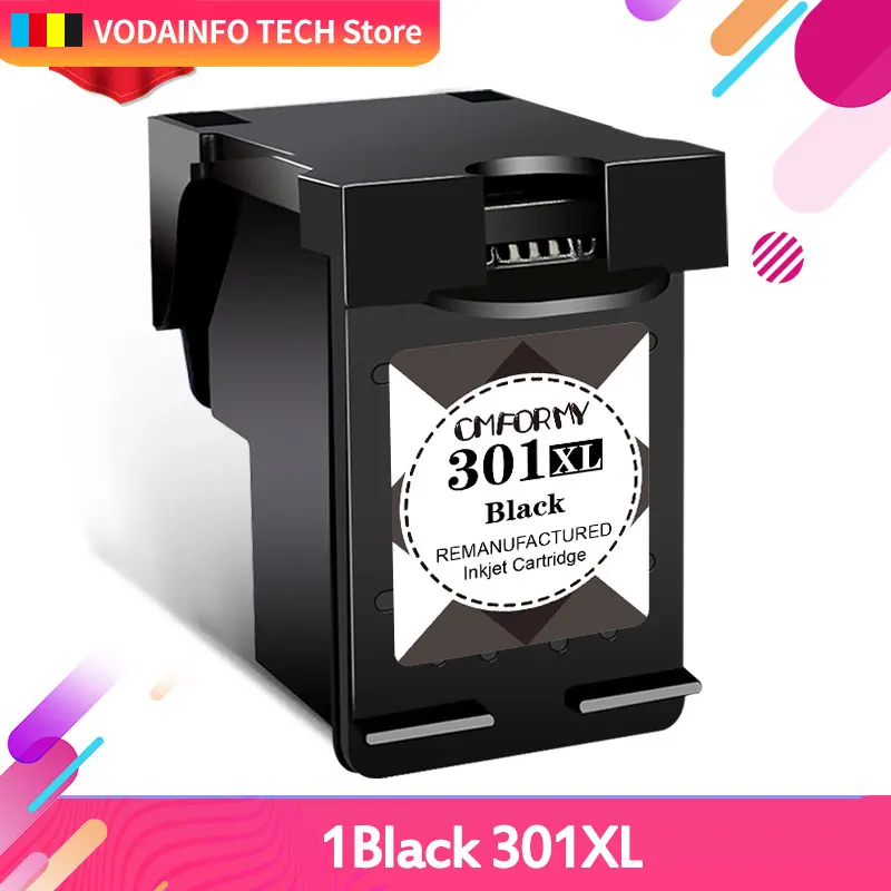 

QSYRAINBOW Refilled 301xl Ink Cartridges Replacement for hp 301xl Deskjet 1050 2050 2050s 3050 Envy 4500 4502 4504 5530 5532