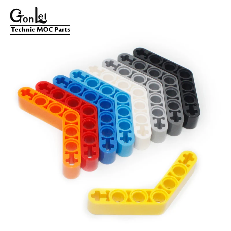 20 шт./лот Technic Beam 1x7 изогнутые (4 - 4) Толстые кирпичи MOC части просветляющий блок